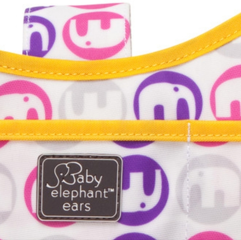 Baby Elephant Ears Stroller Organizer Bag – Pink & Purple Elephant Print - Picture 2 of 5